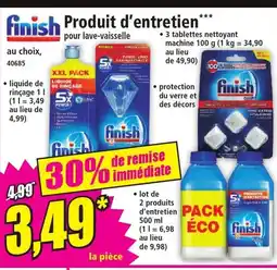 Norma FINISH Produit d'entretien offre