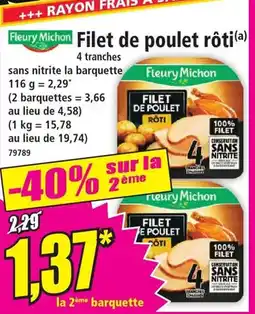 Norma FLEURY MICHON Filet de poulet rôti offre