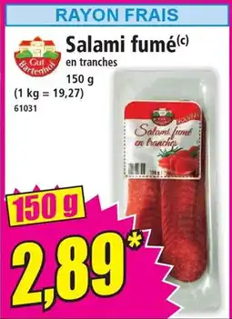 Norma Salami fumé offre