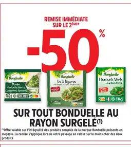 Intermarché Hyper Sur tout bonduelle au rayon surgelé offre