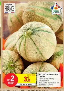 Intermarché Hyper Melon charentais jaune offre