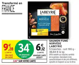Intermarché Hyper LABEYRIE Saumon fumé norvège offre