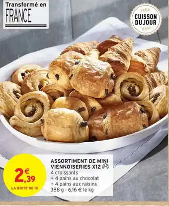 Intermarché Hyper Assortiment de mini viennoiseries x12 offre