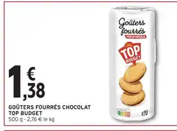Intermarché Hyper TOP BUDGET Goûters fourrés chocolat offre
