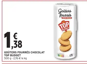 Intermarché Hyper TOP BUDGET Goûters fourrés chocolat offre