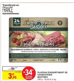 Intermarché Hyper BASTIDES Plateau d'assortiment de charcuterie offre