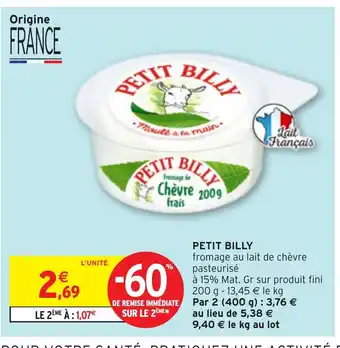 Intermarché Hyper PETIT BILLY offre