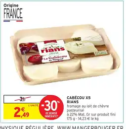 Intermarché Hyper RIANS Cabécou x5 offre