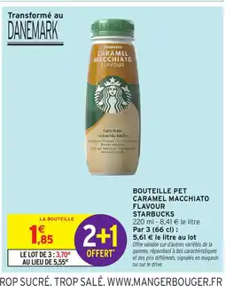 Intermarché Hyper STARBUCKS Bouteille pet caramel macchiato flavour offre
