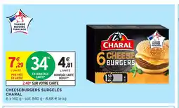 Intermarché Hyper CHARAL Cheeseburgers surgelés offre