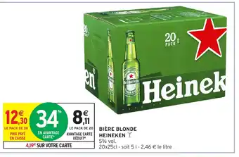 Intermarché Hyper HEINEKEN Bière blonde offre