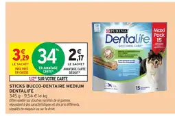 Intermarché Hyper DENTALIFE Sticks bucco-dentaire medium offre