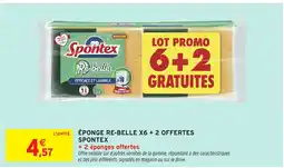 Intermarché Hyper SPONTEX Éponge re-belle x6 + 2 offertes offre