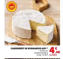Hyper U Camembert de normandie aop offre