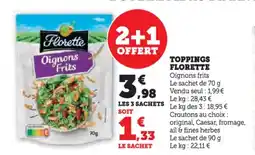 Hyper U FLORETE Toppings offre