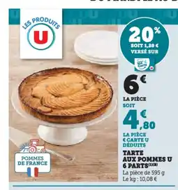 Hyper U Tarte aux pommes u offre