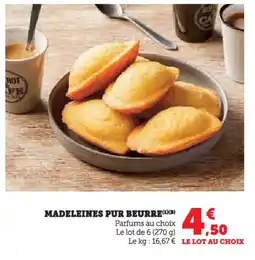 Hyper U Madeleines pur beurre offre
