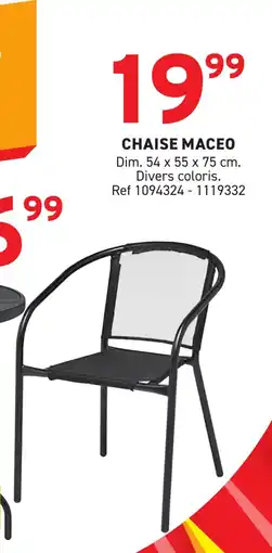 Trafic Chaise maceo offre