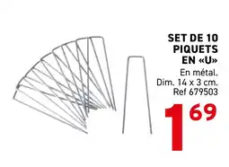 Trafic Set de 10 piquets offre