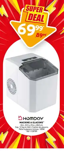 Trafic Machine a glacons offre