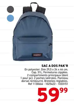 Trafic Sac a dos pak r offre