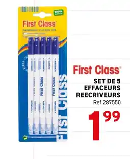 Trafic Set de 5 effaceurs reecriveurs offre