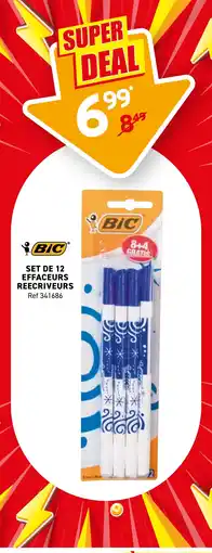 Trafic BIC Set de 12 effaceurs offre