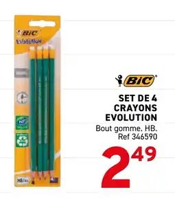 Trafic BIC Set de 4 crayons evolution offre