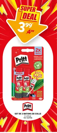 Trafic PRITT Set de 2 batons de colle offre