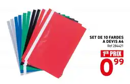 Trafic Set de 10 fardes a devis a4 offre