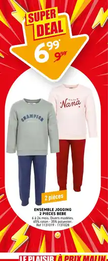 Trafic Ensemble jogging 2 pieces bebe offre