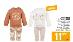 Trafic Ensemble 2 pieces bebe offre