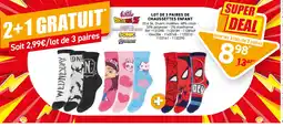 Trafic Lot de 3 paires de chaussettes enfant offre