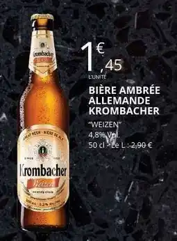 E.Leclerc BIÈRE AMBRÉE ALLEMANDE KROMBACHER offre