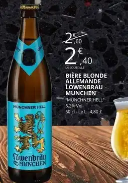 E.Leclerc BIÈRE BLONDE ALLEMANDE LÖWENBRAU MUNCHEN offre