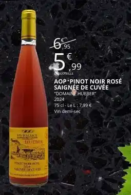 E.Leclerc AOP* PINOT NOIR ROSÉ SAIGNÉE DE CUVÉE offre