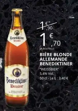 E.Leclerc Bière Blonde Allemande Benediktiner offre