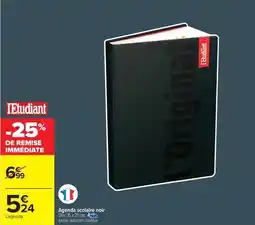 Carrefour Drive L'etudiant - agenda scolaire noir offre