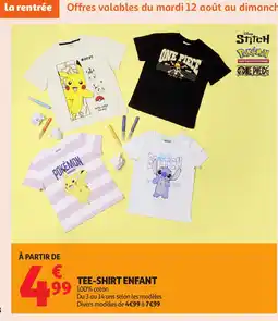 Auchan Tee-shirt enfant offre