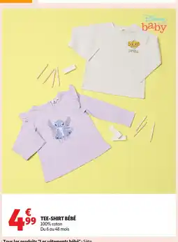 Auchan Tee-shirt bébé offre
