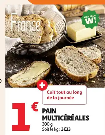 Auchan Pain multicéréales offre