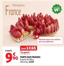 Auchan Tarte aux fraises offre