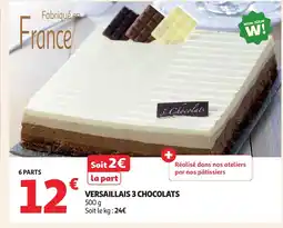 Auchan Versaillais 3 chocolats offre