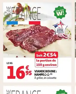 Auchan Viande bovine hampe offre