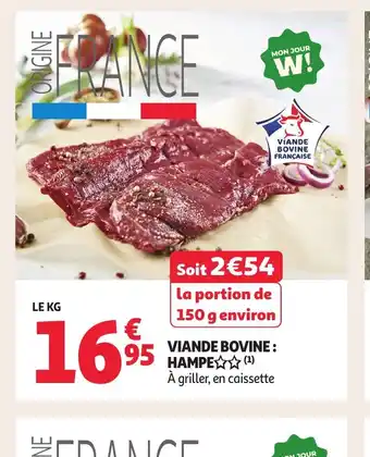 Auchan Viande bovine hampe offre