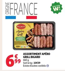 Auchan BIGARD Assortiment apéro grill offre