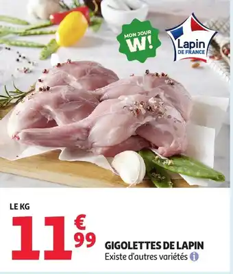 Auchan Gigolettes de lapin offre