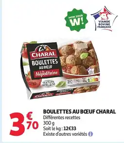 Auchan CHARAL Boulettes au bœuf offre