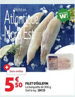 Auchan Filet d'églefin offre