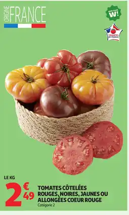 Auchan Tomates côtelées rouges, noires, jaunes ou allongées coeur rouge offre